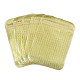 半透明のプラスチック製再封可能な包装袋  長方形  ゴールド  15x10.5x0.03cm&nbsp;OPP-Q006-04G-1