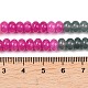 天然染めの白翡翠と合成寿山石のビーズ連売り  ロンデル  ミックスカラー  6x4mm  穴：1mm  約95個/連  15.31''（38.9センチメートル）&nbsp;G-Z135-C09-6