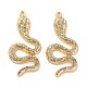 Rack Plating Alloy Pendants with Rhinestone&nbsp;PALLOY-Q005-03G-01A-1