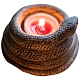 Concrete Snake Candlestick&nbsp;PW-WG2EE48-01-4