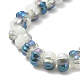 Half Rainbow Plated Electroplate Glass Beads&nbsp;GLAA-G106-02A-HR01-3