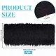 ポリエステル生地  クラフト用品  正方形  ブラック  1000x300x1.5mm&nbsp;AJEW-WH0816-012A-2