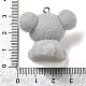 Flocky Resin Pendants&nbsp;RESI-E059-04D-3