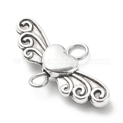 Tibetan Style Alloy Heart with Wing Connector Charms&nbsp;PALLOY-JF01773