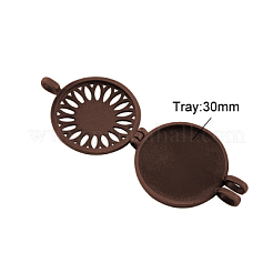 Tibetan Style Diffuser Locket Pendants&nbsp;TIBEP-A24740-R-FF