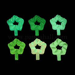 Luminous & Frosted Transparent Resin Cabochons&nbsp;RESI-T026-10M