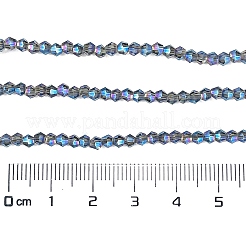 Transparent Electroplate Glass Beads Strands&nbsp;EGLA-A039-T2mm-UA07