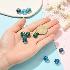 10Pcs 10 Styles Ocean Theme Handmade Glass Enamel Beads&nbsp;LAMP-FS0001-81