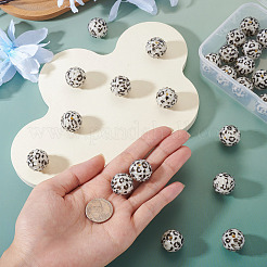 30Pcs Round Resin Rhinestone Beads&nbsp;OACR-TA0004-28A