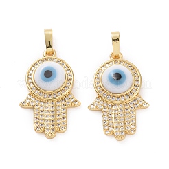 Brass Micro Pave Cubic Zirconia Pendants&nbsp;ZIRC-F136-03G-08