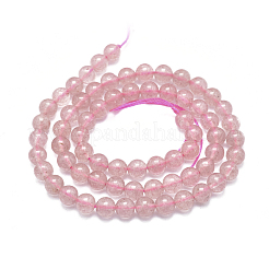 Natura Strawberry Quartz Beads Strands&nbsp;G-D0001-10-6mm