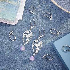 304 Stainless Steel Leverback Earring Findings&nbsp;STAS-UN0004-53P