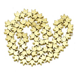 Electroplate Non-magnetic Synthetic Hematite Beads Strands&nbsp;X-G-S372-002-02G