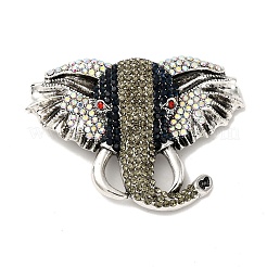 Alloy Rhinestone Brooch&nbsp;JEWB-K027-08AS