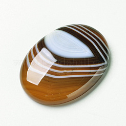 Natural Striped Agate/Banded Agate Cabochons&nbsp;X-G-F296-02-30x40mm