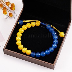 Stone Braided Bead Bracelet&nbsp;BJEW-SW00019