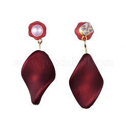 Rubberized Style Acrylic Dangle Earrings&nbsp;EJEW-JE03366-02