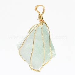 Rough Raw Natural Gemstone Pendants&nbsp;PALLOY-JF00506