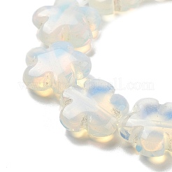 オパールビーズ連売り  花  16x16x6mm  穴：1.4mm  約25個/連  14.57~14.96インチ（37~38cm）&nbsp;G-F769-E01-01