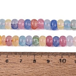Imitation Jade Crackle Glass Beads Strands&nbsp;GLAA-Q108-05A-A01