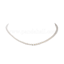Acrylic Imitation Pearl Beaded Necklaces with Glass Seed Beads for Women&nbsp;NJEW-JN04132