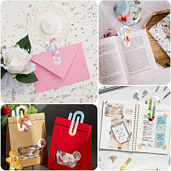 40Pcs Transparent Acrylic Paper Clip&nbsp;AJEW-GL0003-05