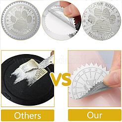 12 Sheets PET Adhesive Wax Seal Stickers&nbsp;DIY-WH0524-003