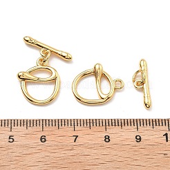 Brass Toggle Clasps&nbsp;KK-B129-18G