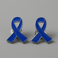 Awareness Ribbon Enamel Pin&nbsp;JEWB-WH0029-29A-1