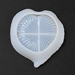 DIYリーフディッシュトレイシリコンモールド  貯蔵型  UVレジン用  エポキシ樹脂工芸品作り  ホワイト  119x111x28mm&nbsp;DIY-P070-H05