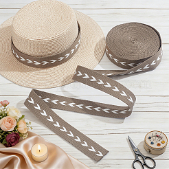 Polycotton Jacquard Arrow Ribbon&nbsp;OCOR-WH0078-170E