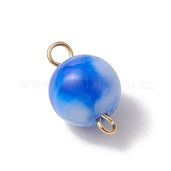 20Pcs Two Tone Opaque Acrylic Round Connector Charms&nbsp;PALLOY-JF03538
