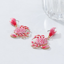 Alloy Enamel Dangle Stud Earrings&nbsp;FS-WG3BEB2-01