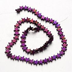 Electroplate Non-magnetic Synthetic Hematite Bead Strands&nbsp;G-F300-24C-04
