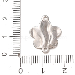 304 Stainless Steel Textured Links Connector Charms&nbsp;STAS-K302-02G-P