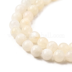 Natural White Moonstone Beads Strands&nbsp;LS-G-P342-02A-6mm-AB-01