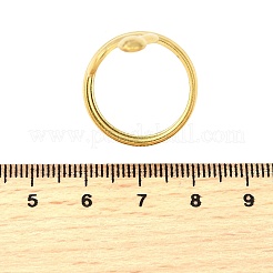 304ステンレススチール指輪  ヘビ  ゴールドカラー  38.5mm  usサイズ8（18.1mm）&nbsp;RJEW-D316-01G