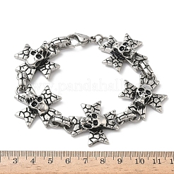 304 Stainless Steel Link Chain Bracelets for Men Women&nbsp;BJEW-D385-01AS