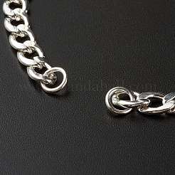 Tarnish Resistant Handmade 304 Stainless Steel Curb Chains Bracelets Making Accessories&nbsp;AJEW-JB01021
