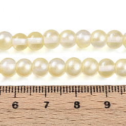 Baking Paint Transparent Glass Beads Strands&nbsp;DGLA-N011-6mm-02