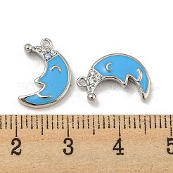 Brass Micro Pave Cubic Zirconia Pendants&nbsp;KK-P258-18P
