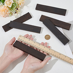 未完成の空白の木製ナイフハンドル素材7個  DIYの工芸品について  長方形  ココナッツブラウン  150x30x10.5mm&nbsp;WOOD-BC0001-47