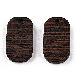 Natural Wenge Wood Pendants&nbsp;WOOD-T023-71B-01