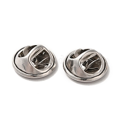 変色しない304ステンレススチール製ネクタイ帽子ラペルピンバック  ステンレス鋼色  11.5x5.5mm  穴：1mm&nbsp;STAS-E192-04P