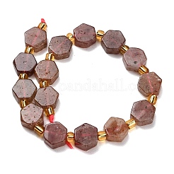 Natural Strawberry Quartz Beads Strands&nbsp;G-F833-B01-01