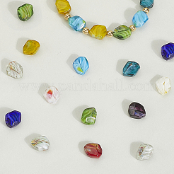 120Pcs 10 Colors Handmade Gold Sand Lampwork Beads Strands&nbsp;LAMP-PA0001-13