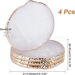 Resin Imitation Agate Coasters for Drinks&nbsp;MRMJ-CA0001-33