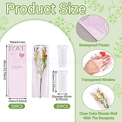 20Pcs OPP Plastic Flower Bouquet Wrapping Paper&nbsp;DIY-TA0003-68C