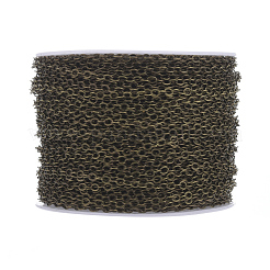 Brass Flat Oval Cable Chains&nbsp;CHC025Y-AB
