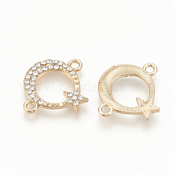 Alloy Rhinestone Links connectors&nbsp;ALRI-Q235-009G